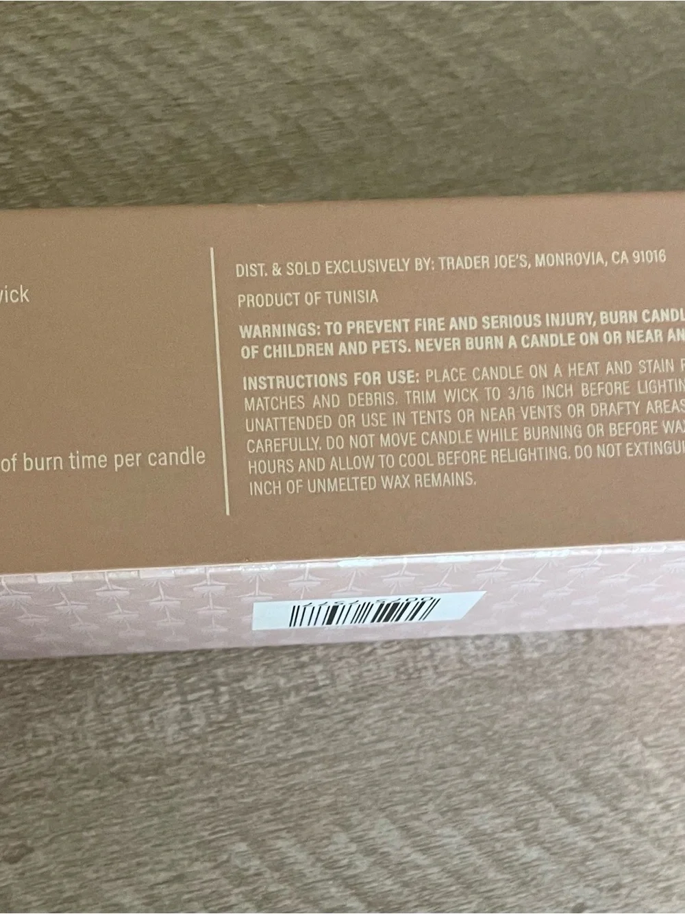 Trader Joe's Scented Candle tin Trio Lime Basil Fig Bergamot Stonefruit Jasmine